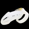 MKGMYGZ Chastity Cage Uomo Silicone Sissy Gabbia Pene Bdsm Cintura Castità Maschile Per Giochi Erotitici Sexy Per Coppie (Long,White)
