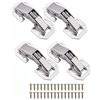 Bohaner Cerniere per armadio, 4 cerniere da avvitare, 105 x 44 x 25 mm, nascoste per porta della cucina, 90 gradi, con viti (05 x 44 x 25 mm, 4 pezzi)