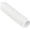 MOCNT Tubo Corrugato Flessibile Auto Tubo Guaina Isolante Protettivo Cavo Filo per Guaina Ondulata Cavi Elettrici Gestione Cavo Ordinato Bianco Esterno 15mm Lunghezza 3 Metri