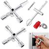 MisFun Multifunzione a 4 Punte, 3Pcs Utility, Croce Universale, Contatore Acqua, Triangolare, Armadio Elettrico, Ascensore, Contatore Gas