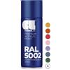 CL COSMOS LAC vernice acrilica spray in molte tonalità RAL - bomboletta spray da 400 ml perfetta per fai da te, upcycling e altri lavori di verniciatura (RAL 5002 - blu oltremare)