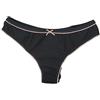 Generico 6 Slip donna brasiliana cotone bielastico e pizzo dietro Magic Dream Art. 4119 colore Nero Taglia 4