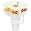 Fockety Ciotola Snack per, Vassoio Snack a 3 Scomparti con Coperchio, Anello Snack Riutilizzabile Porta Snack Compatibile con Bicchiere Stanley da 40 Oz con Manico