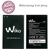 FLEXIPHONE Batteria Nuova Wiko 2000 mAh 7,6 WH 3,8V Tipo 3702 per Wiki Lenny 3 e Jerry