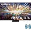 Samsung TV Neo QLED 8K 65" QE65QN800DTXZT Smart TV Wi-Fi Graphite Black 2024, NQ8 AI GEN2 Processor 8K, 8K AI Upscaling, Infinity One Design, Dolby Atmos GARANZIA ITALIA