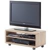 Robas Lund Jeff 7 Scheda TV/Media, MDF, Rovere Seghettato NB, B/H/T: Ca. 79 x 35 x 39 cm