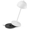 LA VILLE LUMIÈRE LVL EvaG Lampada da Tavolo Ricaricabile Senza Fili - Lampada LED Touch Dimmerabile da Interno/Esterno IP65 - Temp. Luce da 2200 a 3000K, Lunga Durata, Alluminio, Bianco