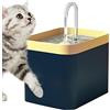 Fukamou Distributore di acqua per animali domestici,Fontana d'acqua silenziosa per gatti domestici |Fontanella per gatti Fontana per animali domestici da 1,5 litri, fontana automatica per gatti, uccelli, can