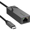 SABRENT Adattatore USB C Ethernet 2.5 Gbps | Alluminio, Portatile | Compatibile con MacBook Pro, Air, iPad Pro 2018 e Successivi, XPS | Connettività Gigabit (NT-25GA)