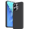 Nevecover Cover Compatibile con Xiaomi Redmi Note 13 4G con 2 Pezzi Vetro Temperato, in Silicone Liquido TPU Morbido Antiurtfio Custodia per Xiaomi Redmi Note 13 4G - Nero