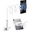 Ding Yongliang Supporto Tablet e Cellulare per Letto, Collo Oca Supporto Regolabile - Supporto per Tablet/iPad/iPhone/Nintendo Switch/Tab/Mediapad/Kindle e Altri -bianco
