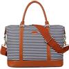 BAOSHA HB-28 - Borsone da viaggio in tela da donna, per la notte, Blu, 16 x 12 x 8 inch, Moderno/aderente