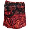 SHOPOHOLIC FASHION Moda Shopoholic - Gonna stile hippy avvolgente reversibile entrambi i lati Pink Taglia unica