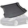 PSLER Vassoio per Bagagliaio per Tesla Model 3 2017 2018 2019 2020 2021 2022 2023 2024, Tappetini per Bagagliaio Posteriore Personalizzati in Gomma per Rivestimento del Carico Rivestimenti