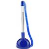 D.RECT ‎D.RECT Penna con Catenina - Portapenne per una Scrivania Moderna e Organizzata, Autoadesiva, con Cordoncino, Colore Scrittura Blu