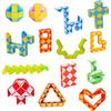 Ainiv 14Pz Mini Cubo di Serpente Giocattolo, Gadget Compleanno Bambini, 24 Blocchi Giocattolo Twist Cubo Puzzle, per Festa Compleanno Regalini Bambini Invitati Idea, Colore Casuale