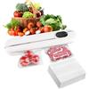 XINGGANG Macchina per Sottovuoto Alimenti, Macchina Sottovuoto Alimenti 5 in 1, Automatica Sigillatore Sottovuoto Macchina per Alimenti Secchi che Umidi, Con 100 Sachetti Sottovuoto