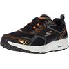 Skechers Go Run Consistent Performance Running & Walking Shoe, Scarpe Da Ginnastica Uomo, Black White Orange, 43.5 EU