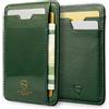 Vaultskin BRIXTON - Portafoglio Sottile in Pelle con Tasca ID, Stile Minimalista, Protezione RFID, per Uomini e Donne