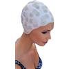 Fashy - Cuffia da nuoto da donna, stile vintage, colore: bianco