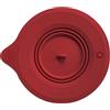 Kitty Professional Coperchio di chiusura in silicone, lavabile in lavastoviglie | Compatibile con le ciotole KitchenAid* con valvola di sicurezza per ciotole da 3l 4,3l 4,8l (Rosso rubino)