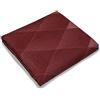 Happidea - Copriletto Estivo Piquet, 100% Cotone, Piazza e mezza, Made In Italy, Geometrico, Coperta Fresca Estiva, Leggera e Traspirante, 220x260Cm, Disegno Atene Rosso