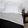 Corredocasa Trapuntino Copriletto Singolo, Made in Italy - Trapuntato Doubleface Mezza Stagione, Coperta Bicolore Primaverile in Morbida Microfibra (Nero/Grigio)