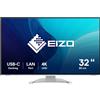 EIZO FlexScan EV3240X-WT Monitor PC 80 cm (31.5) 3840 x 2160 Pixel 4K Ultra HD LCD Bianco [EV3240X-WT]