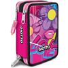 Giotto Astuccio Supermina 3 Zip Young Street Art, Rosa