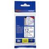 Brother TZEFA3 Nastro in tessuto STIRABILE da 12 mm (3 m) Blu/Bianco