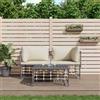 Senza Marca/Generico vidaXL Set Divani da Giardino 3 pz con Cuscini Antracite in Polyrattan