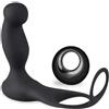 Teazers Cock & Ball Ring Prostate Vibrator with Remote Control Black