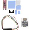 Garsent Scheda Microcontrollore per Raspberry RPi RP2040, Nuclei Doppi ARM Cortex M0, Memoria Flash QSPI a Bordo 16MB, Supporto Software Completo e Ricco, per NGC (Bianco trasparente)