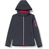 CMP Giacca In Softshell Da Donna Con Cappuccio Removibile, Titanio-Fucsia, S