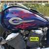 Kit 6 adesivi moto bobber chopper serbatoio parafango FIAMME FUOCO harley 2456