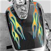 Kit 4 adesivi moto serbatoio FIAMME parafango bobber vulcan chopper harley 2448