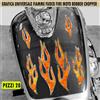 Kit 28 adesivi moto bobber chopper serbatoio parafango FIAMME FUOCO harley 2454