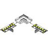 Novalux Connettore angolare per Strip Led Novalux IP20 10 pezzi 100968.99