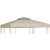 VIDAXL Telo Impermeabile Ricambio per Gazebo 310g/m² 3x3m vari colori colore : BEIGE