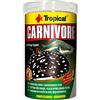 Tropical CARNIVORE 500ml / 300g - Mangime completo, altamente proteico per grossi pesci carnivori che si nutrono sul fondo