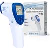Mobiclinic®, Termometro digitale, To-01, Marchio europeo, Sensore a infrarossi, Marcatura ce, Allarme febbre, Lettura, Lcd display, Colore blu