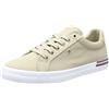 Tommy Hilfiger Sneakers Vulcanizzate Donna Essential Stripes Scarpe, Beige (Sandalwood), 36 EU