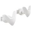 SOMATHERM FOR YOU - B21814B - Ganci V per asciugamano asciutto bianco - tubo tondo a vite