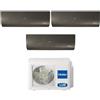 Haier Climatizzatore Condizionatore HAIER Trial Split 7+7+9 Serie FLEXIS PLUS BLACK Inverter Con 3U70S2SR3FA R-32 WI-FI INTEGRATO 7000+7000+9000 A++/A+