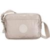 Kipling ABANU Borsa a tracolla piccola, Metallic Glow (Argento)