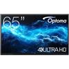 Optoma 3652RK Pannello piatto interattivo 165,1 cm (65") LED Wi-Fi 400 cd/m² 4K Ultra HD Nero Touch screen Android 11