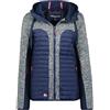 Geographical Norway Taqueuse Lady - Giacca in Pile Donna con Zip - Abbigliamento Caldo Comodo - Felpa Maniche Lunghe Resistente - Maglione Invernale Ideale Autunno Inverno (Blu Marino L)