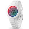 Ice-Watch - ICE digit Sunset rainbow - Orologio bianco da ragazza con cinturino in plastica - 021397 (Small)