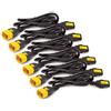 APC Power Cord Kit - AP8706S-WW - Power Cords (6 pieces, Locking, C13 to C14, 1.