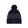 New Era MLB New York Yankees Tonal Cuff Beanie Nero, Nero , Etichettalia unica